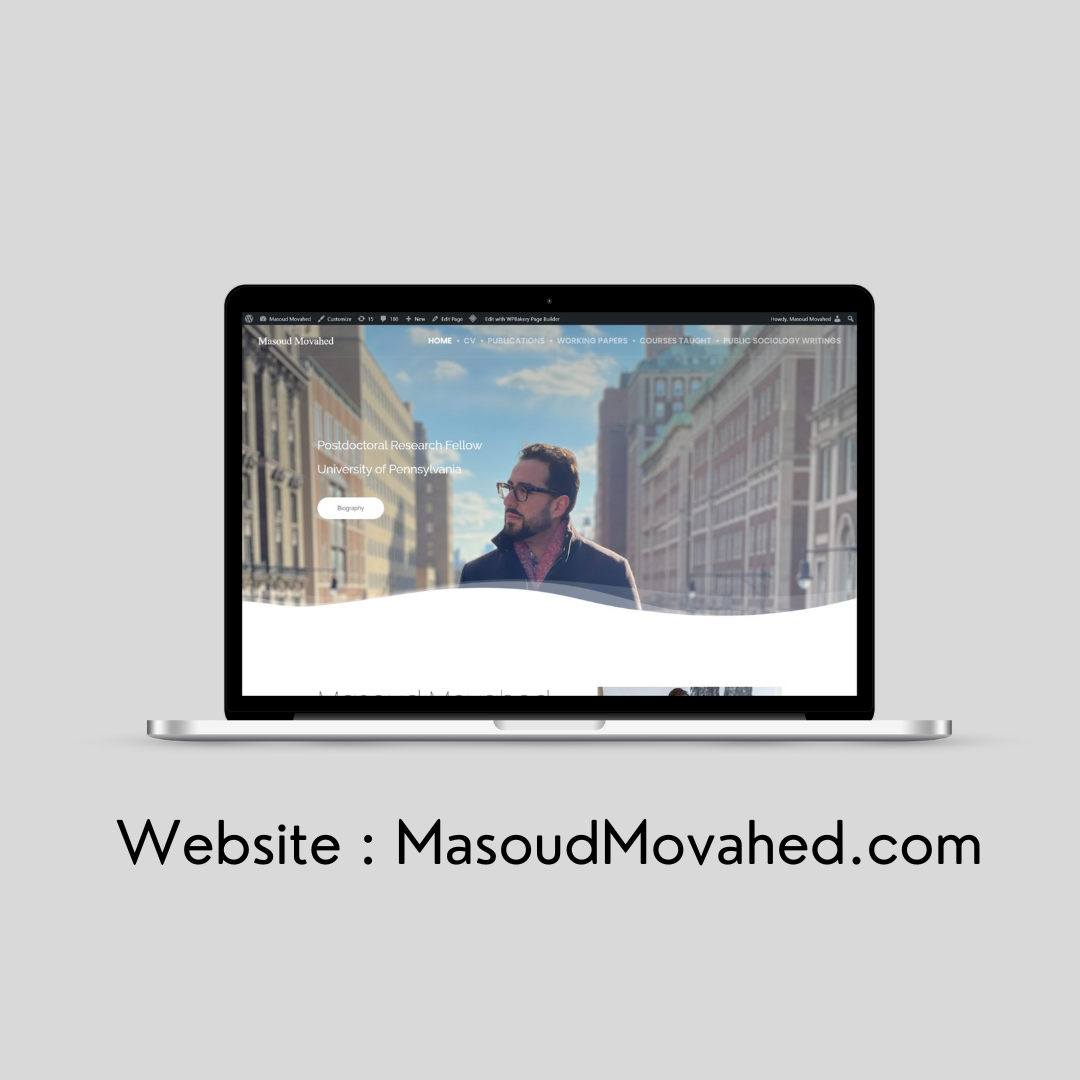 Masoud Movahed website built by Asad Hameed